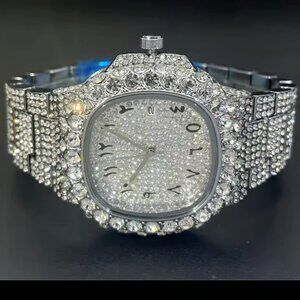 New MISSFOX Hip Hop Men Diamond Watches Fashion